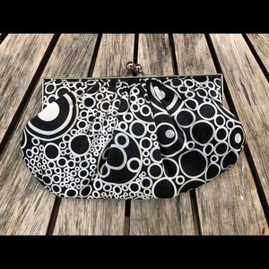 Pretty SHIRALEAH Clutch Purse black / cream